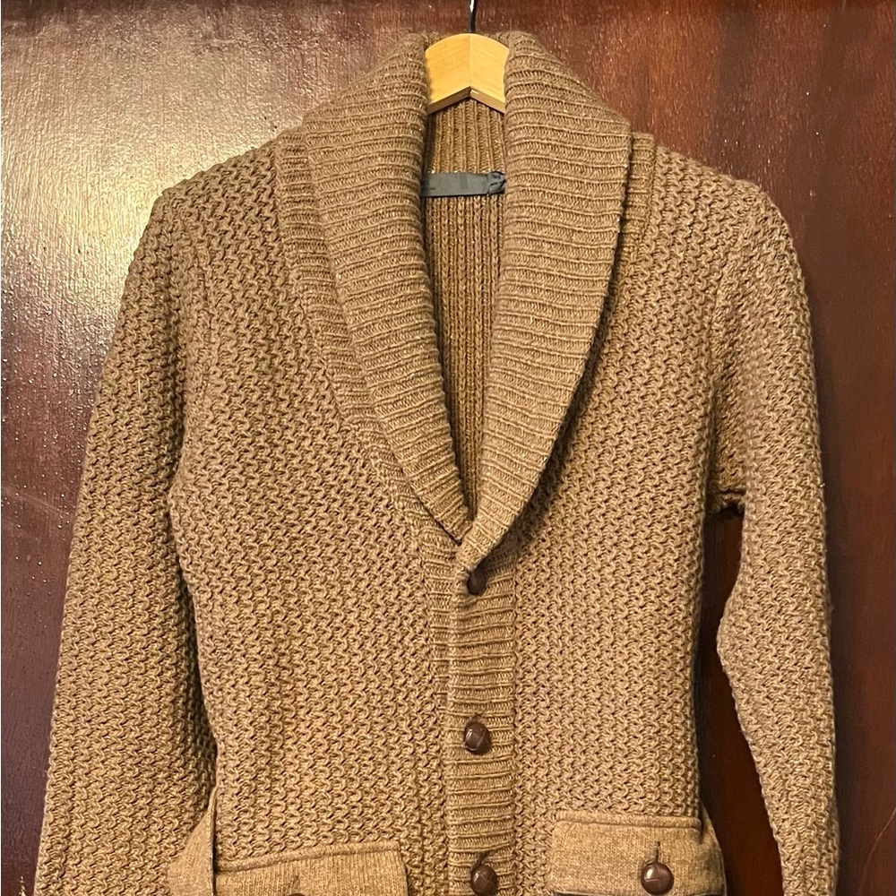 Men’s Onassis 80% Lamb Wool Belted Cardigan